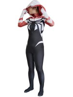Scarlet SpiderGwen Printed Spandex Lycra Zentai Suit with No 3D Muscle Shades