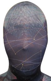 Abstract Sky Zentai Mask | Green and Purple Abstract Sky Zentai Mask | Green and Purple