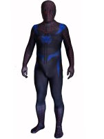 Black Blue and Red Printed S-guy Spandex Lycra Zentai Suit with 3D muscle Shading Black Blue and Red Printed S-guy Spandex Lycra Zentai Suit with 3D muscle Shading