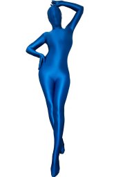 Blue Oil Shiny Nylon Sexy Spandex Zentai Bodysuit Blue Oil Shiny Nylon Sexy Spandex Zentai Bodysuit