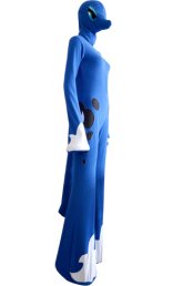 Blue Pony Thick Flannel Zentai Costume Blue Pony Thick Flannel Zentai Costume