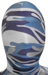 Camo Zentai Hood | Light Grey, Blue and Navy Camo Zentai Hood | Light Grey, Blue and Navy