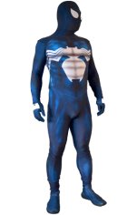 Classic Black Symbiote Printed S-guy Zentai Suit with 3D Shades Classic Black Symbiote Printed S-guy Zentai Suit with 3D Shades