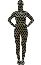 Coffee and Black Dots Thicken Velvet Zentai Suit Coffee and Black Dots Thicken Velvet Zentai Suit