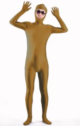 Coffee Open Face Zentai Suit Coffee Open Face Zentai Suit