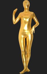 Gold Shiny Full Body Suit | Full-body Shiny Metallic Unisex Morhpsuits Gold Shiny Full Body Suit | Full-body Shiny Metallic Unisex Morhpsuits