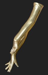 Gold Shiny Metallic Long Gloves Gold Shiny Metallic Long Gloves