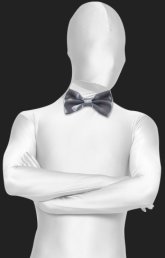 Grey Satin Bow Tie Grey Satin Bow Tie