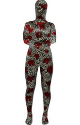 Leopard and Roses Thicken Velvet Zentai Suit Leopard and Roses Thicken Velvet Zentai Suit