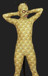 Leopard Bodysuit | Gold Lycra Full Body Leopard Catsuits with Open Eyes , Ears and Tail Leopard Bodysuit | Gold Lycra Full Body Leopard Catsuits with Open Eyes , Ears and Tail