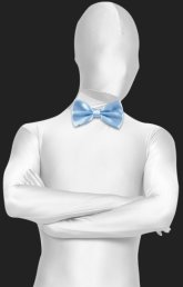 Light Blue Satin Bow Tie Light Blue Satin Bow Tie