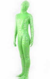 Limited | Green and Gold Patterned Shiny Metallic Zentai Suit Limited | Green and Gold Patterned Shiny Metallic Zentai Suit