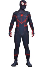 Miles Morales Civil War V2 Printed Spandex Lycra Bodysuit Sewn with Fake Leather Miles Morales Civil War V2 Printed Spandex Lycra Bodysuit Sewn with Fake Leather