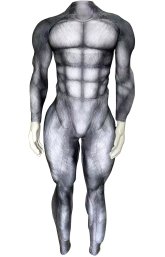 Muscular Husky Dye-Sub Spandex Lycar Petsuit with Muscle Paddings Muscular Husky Dye-Sub Spandex Lycar Petsuit with Muscle Paddings