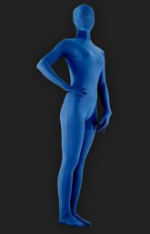 Navy Blue Full-body Lycra Spandex Silk Unisex Zentai Suit Navy Blue Full-body Lycra Spandex Silk Unisex Zentai Suit