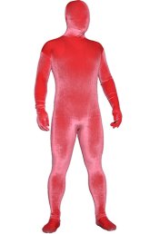Pink Thick Velvet Spandex Zentai Full Bodysuit Pink Thick Velvet Spandex Zentai Full Bodysuit