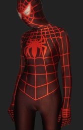 Red and Black Spandex Lycra Full Body S-guy Costume Red and Black Spandex Lycra Full Body S-guy Costume