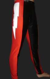 Red and Black Spandex Lycra Shiny Metallic Wrestling Pants Red and Black Spandex Lycra Shiny Metallic Wrestling Pants