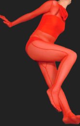 Red Semi-Transparent Silk-Like Full Body Unisex Zentai Suit Red Semi-Transparent Silk-Like Full Body Unisex Zentai Suit