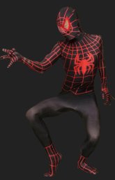 S-guy Bodysuit | Black and Red Lycra S-guy Costume S-guy Bodysuit | Black and Red Lycra S-guy Costume