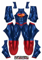Shiny Superman New Dye-Sub Spandex Lycra Costume Shiny Superman New Dye-Sub Spandex Lycra Costume