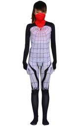Silk Spider | Printed Silk Spider Woman Spandex Lycra Bodysuit with 3D Muscle Shades Silk Spider | Printed Silk Spider Woman Spandex Lycra Bodysuit with 3D Muscle Shades