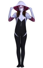 Spider Gwen Stacy | White and Black Zentai Costume with 3D Breasts Shades Spider Gwen Stacy | White and Black Zentai Costume with 3D Breasts Shades