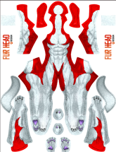 Toon Red Wolf V2 Printed Spandex Lycra Costume Toon Red Wolf V2 Printed Spandex Lycra Costume