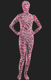 Top Texture! Red Surrealism Spandex Lycra Full Body Unisex Zentai Suit Top Texture! Red Surrealism Spandex Lycra Full Body Unisex Zentai Suit