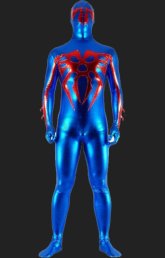 Ultimate S-guy 2099 | Blue and Red Shiny Metallic Zentai Suit Ultimate S-guy 2099 | Blue and Red Shiny Metallic Zentai Suit