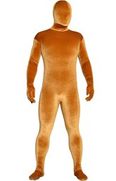 Wheat Thick Velvet Spandex Zentai Full Bodysuit Wheat Thick Velvet Spandex Zentai Full Bodysuit