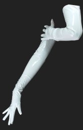 White PVC Long Gloves White PVC Long Gloves
